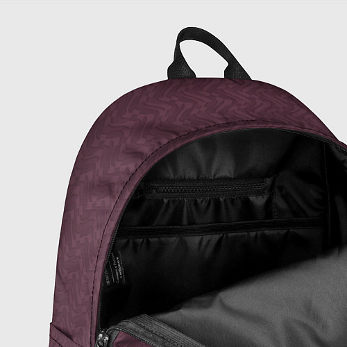 Рюкзак Тёмный красный текстура / 3D-принт – фото 4