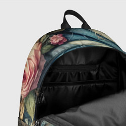 Рюкзак Джинсовая воронка нитки и цветы - нейросеть, цвет: 3D-принт — фото 2