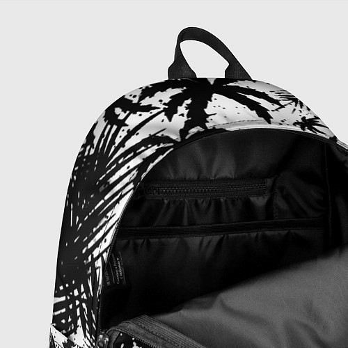 Рюкзак Чёрно белые пальмы / 3D-принт – фото 4