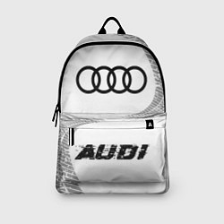 Рюкзак Audi speed на светлом фоне со следами шин по-центр, цвет: 3D-принт — фото 2