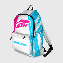Рюкзак Forza Horizon neon gradient style по-центру, цвет: 3D-принт