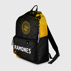 Рюкзак Ramones - gold gradient по-центру, цвет: 3D-принт