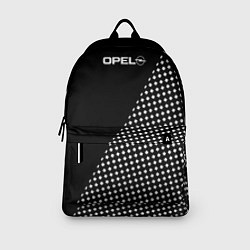 Рюкзак Opel эмблема чёрно-белый, цвет: 3D-принт — фото 2
