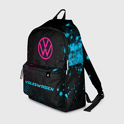 Рюкзак Volkswagen - neon gradient по-центру, цвет: 3D-принт