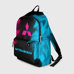 Рюкзак Mitsubishi - neon gradient по-центру, цвет: 3D-принт