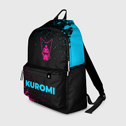 Рюкзак Kuromi - neon gradient по-центру, цвет: 3D-принт