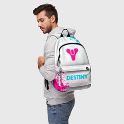 Рюкзак Destiny neon gradient style по-центру, цвет: 3D-принт — фото 2