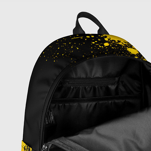 Рюкзак Leeds United - gold gradient по-центру / 3D-принт – фото 4