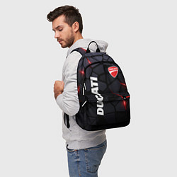 Рюкзак Ducati - плиты с эффектом свечения, цвет: 3D-принт — фото 2