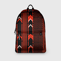 Рюкзак Красные обои на чёрном фоне, цвет: 3D-принт — фото 2