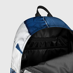 Рюкзак Сине-белый пэчворк, цвет: 3D-принт — фото 2