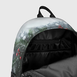 Рюкзак Елочные игрушки и снег, цвет: 3D-принт — фото 2
