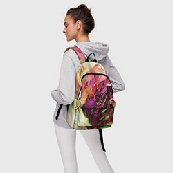 Рюкзак Красно-жёлтая абстракция, цвет: 3D-принт — фото 2