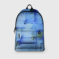 Рюкзак Чёрные пятна на синем фоне абстракция, цвет: 3D-принт — фото 2