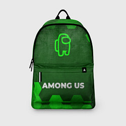 Рюкзак Among Us - green gradient по-центру, цвет: 3D-принт — фото 2
