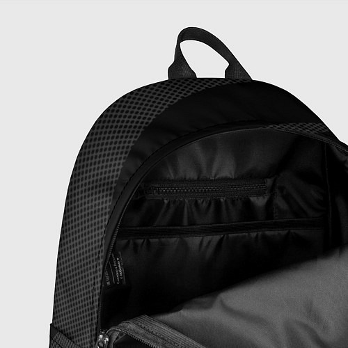 Рюкзак Sport чёрный с серым абстрактный / 3D-принт – фото 4