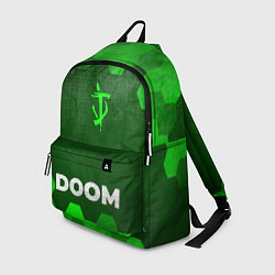 Рюкзак Doom - green gradient по-центру, цвет: 3D-принт