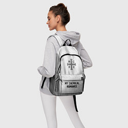 Рюкзак My Chemical Romance - white gradient по-центру, цвет: 3D-принт — фото 2