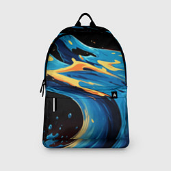 Рюкзак Синяя волна из красок, цвет: 3D-принт — фото 2