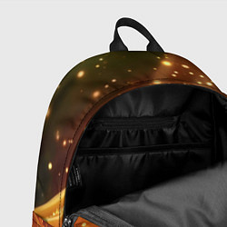 Рюкзак Золотая ткань с блестками, цвет: 3D-принт — фото 2