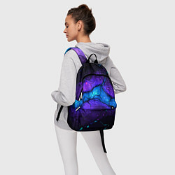 Рюкзак Синяя звездная полоса в плите текстура, цвет: 3D-принт — фото 2
