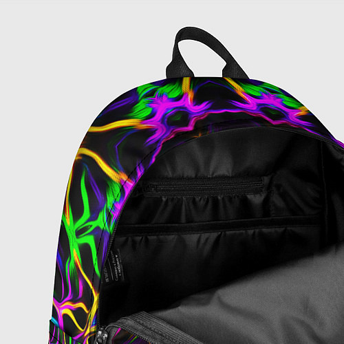 Рюкзак Неоновая геометрия узоры / 3D-принт – фото 4