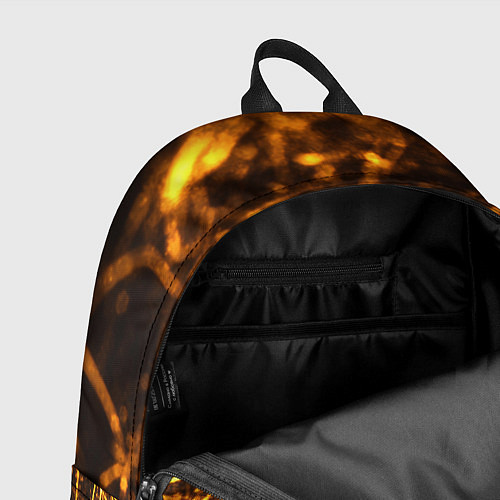 Рюкзак Текстура золотые нити / 3D-принт – фото 4