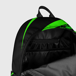 Рюкзак Color black and green, цвет: 3D-принт — фото 2