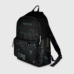 Рюкзак Night city чёрный стилизованный