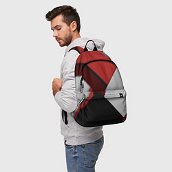 Рюкзак Color black red grey, цвет: 3D-принт — фото 2