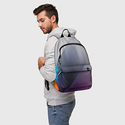 Рюкзак Color grey with stripes, цвет: 3D-принт — фото 2