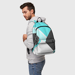 Рюкзак Color black blue, цвет: 3D-принт — фото 2