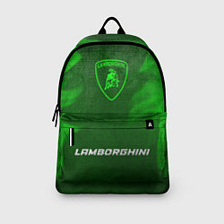 Рюкзак Lamborghini - green gradient по-центру, цвет: 3D-принт — фото 2