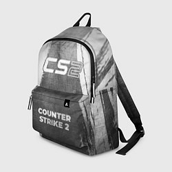 Рюкзак Counter Strike 2 - grey gradient по-центру, цвет: 3D-принт