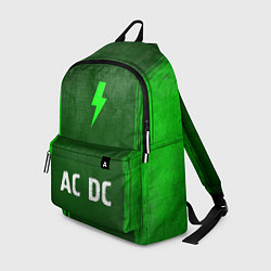Рюкзак AC DC - green gradient по-центру, цвет: 3D-принт