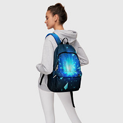 Рюкзак Неоновый космический взрыв на светлом фоне, цвет: 3D-принт — фото 2