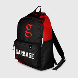 Рюкзак Garbage - red gradient по-центру, цвет: 3D-принт