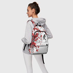Рюкзак Сакура с иероглифом Любовь, цвет: 3D-принт — фото 2