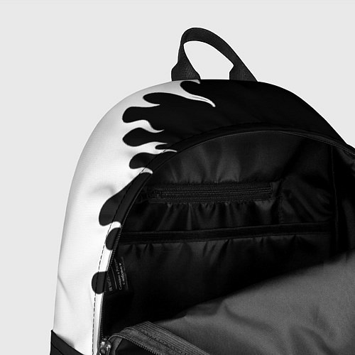 Рюкзак Monster energy белый огонь / 3D-принт – фото 4