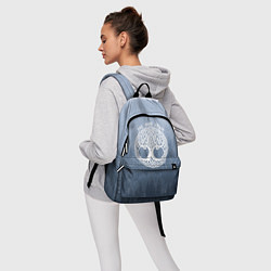 Рюкзак Лес мой храм древо миров - кельтское тату, цвет: 3D-принт — фото 2