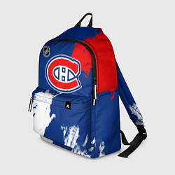 Рюкзак Монреаль Канадиенс - брызги краски, цвет: 3D-принт
