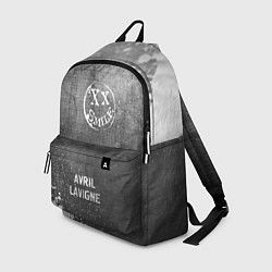 Рюкзак Avril Lavigne - grey gradient по-центру, цвет: 3D-принт
