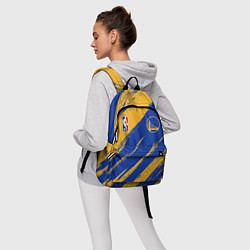 Рюкзак Голден Стэйт Уорриорз - желто синие, цвет: 3D-принт — фото 2