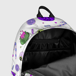 Рюкзак Halloween purple pumpkin pattern, цвет: 3D-принт — фото 2