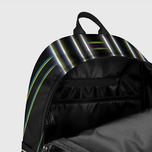 Рюкзак Neon yellow blue white / 3D-принт – фото 4