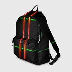Рюкзак Neon green black red line, цвет: 3D-принт