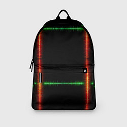 Рюкзак Color green orange lines, цвет: 3D-принт — фото 2