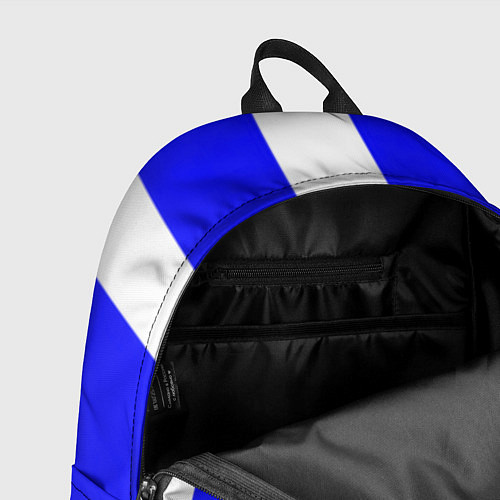 Рюкзак Color white blue line / 3D-принт – фото 4