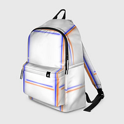 Рюкзак Neon white orange light blue, цвет: 3D-принт