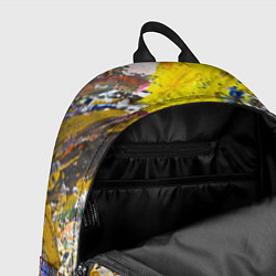 Рюкзак Живая Абстракция: Поток Цветов и Форм в Постоянном, цвет: 3D-принт — фото 2